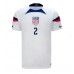 Herren Fußballbekleidung Vereinigte Staaten Sergino Dest #2 Heimtrikot WM 2022 Kurzarm